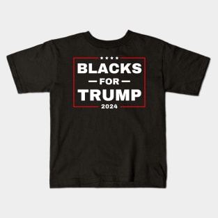 Blacks-for-trump-2024 Kids T-Shirt